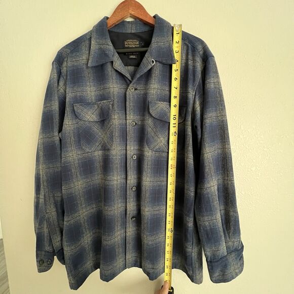 Pendleton Board Ombre Shirt In Blue Surf Size L - Picture 4 of 6